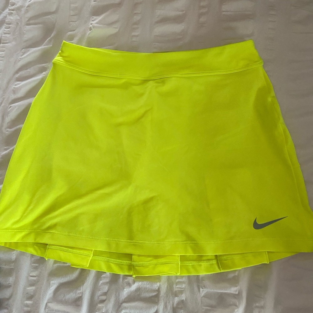 Nike skirt and short set for golf. Bright yellow. Dri fit